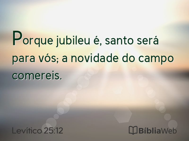 Levítico 25:12 em imagem para compartilhar