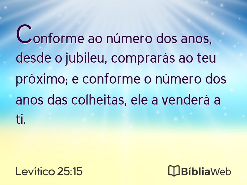 Levítico 25:15 em imagem para compartilhar
