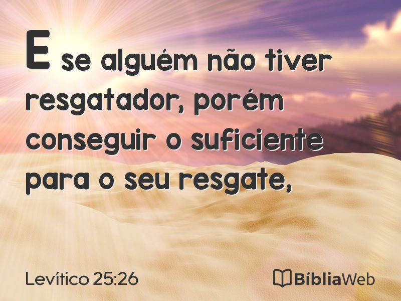 Levítico 25:26 em imagem para compartilhar