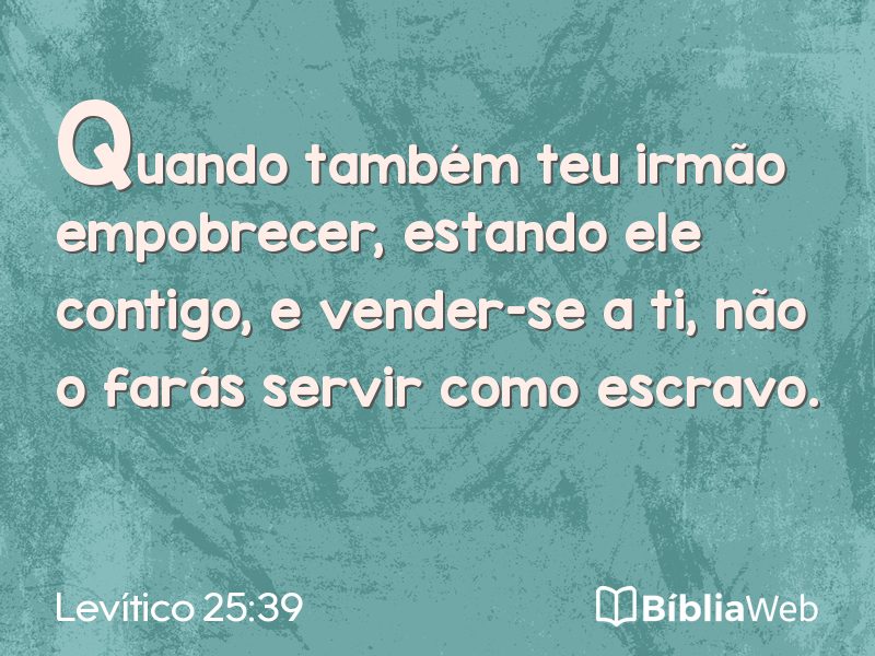 Levítico 25:39 em imagem para compartilhar