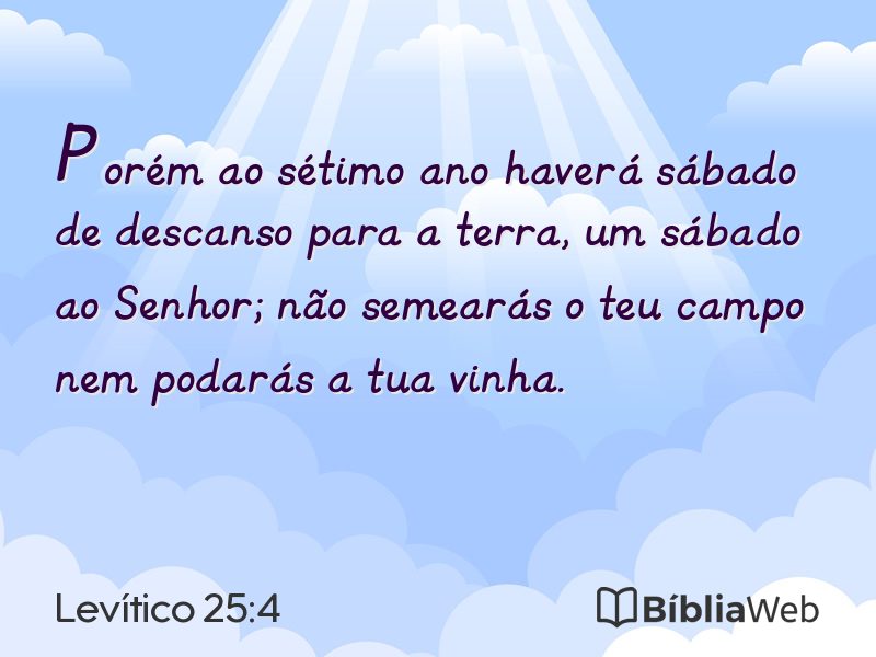 Levítico 25:4 em imagem para compartilhar