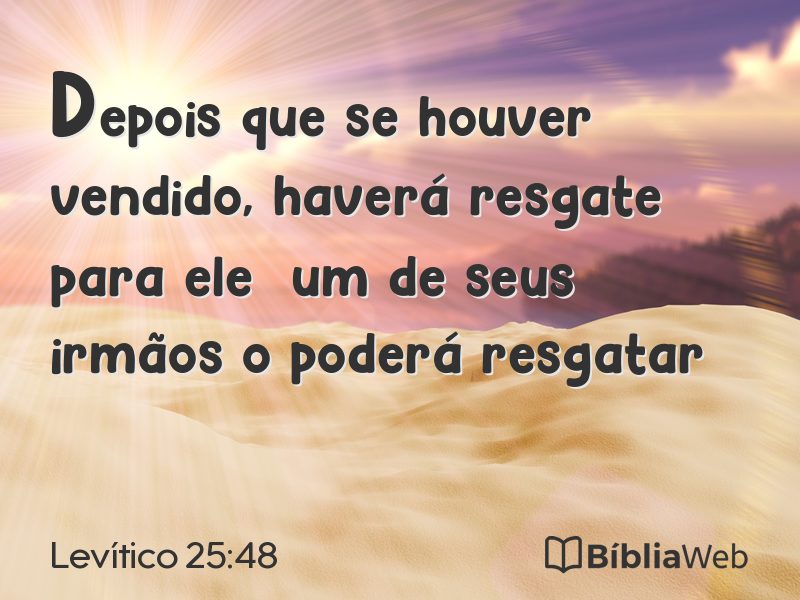 Levítico 25:48 em imagem para compartilhar