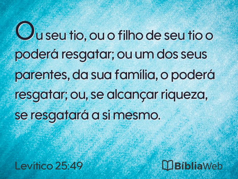 Levítico 25:49 em imagem para compartilhar