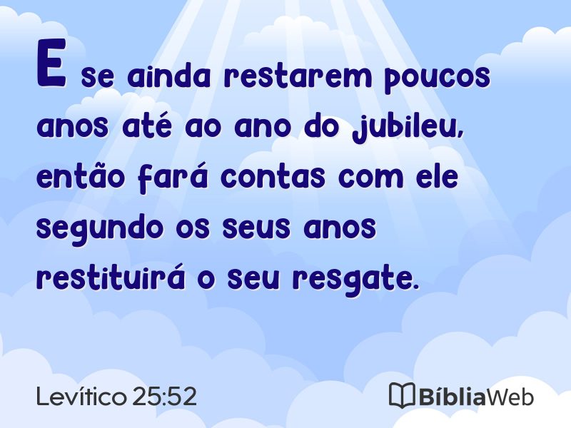 Levítico 25:52 em imagem para compartilhar