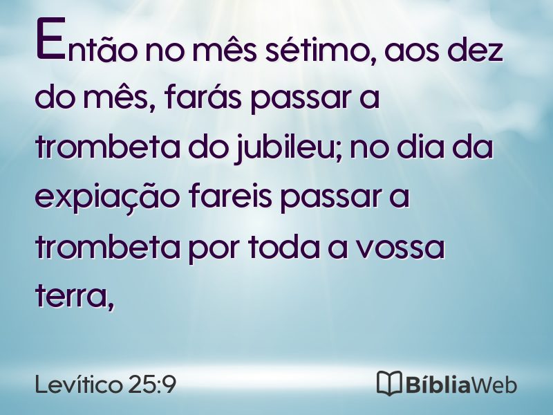 Levítico 25:9 em imagem para compartilhar