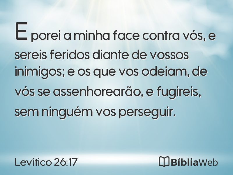 Levítico 26:17 em imagem para compartilhar