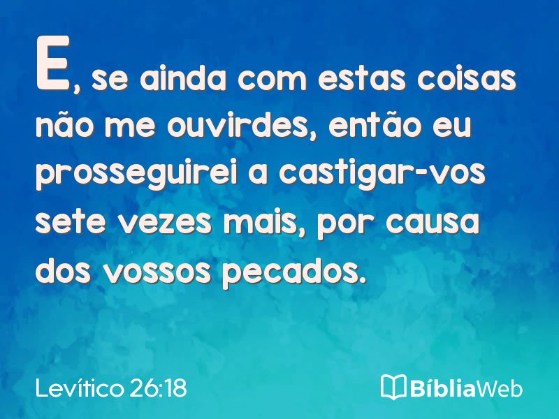 Levítico 26:18 em imagem para compartilhar