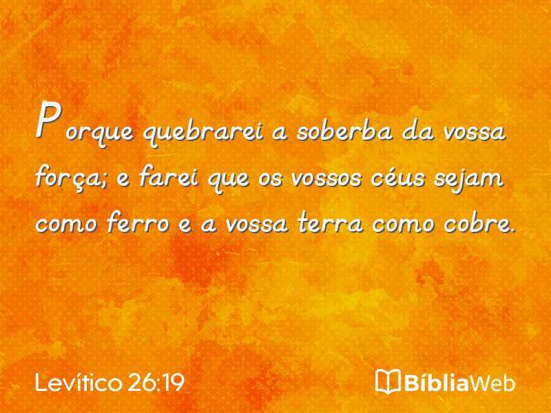 Levítico 26:19 em imagem para compartilhar