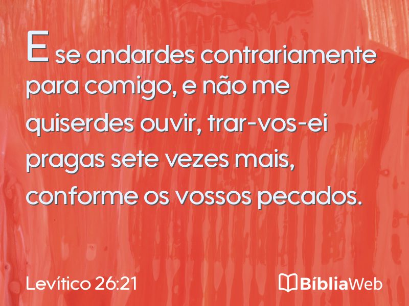 Levítico 26:21 em imagem para compartilhar