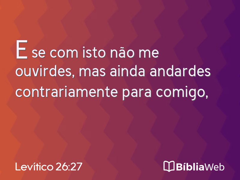 Levítico 26:27 em imagem para compartilhar