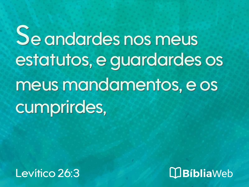 Levítico 26:3 em imagem para compartilhar
