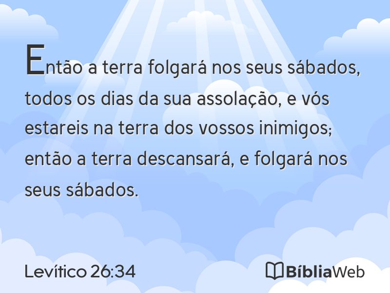 Levítico 26:34 em imagem para compartilhar