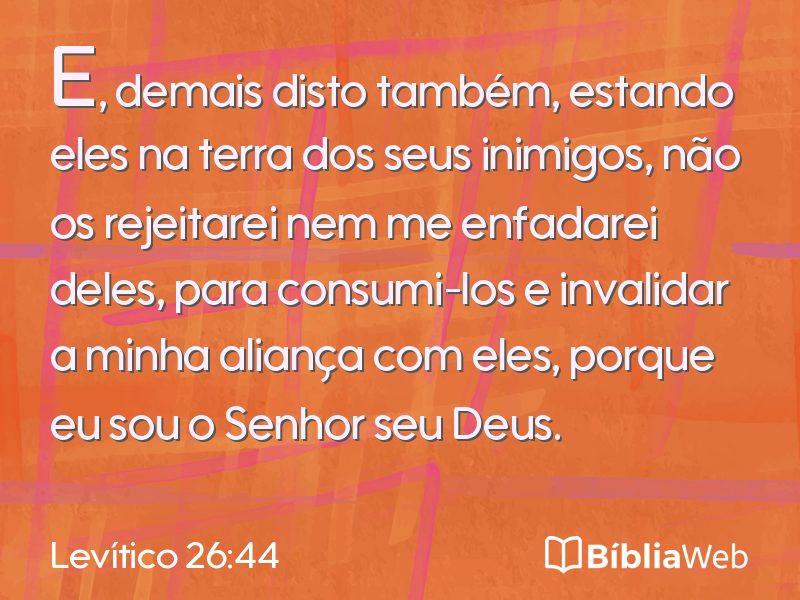 Levítico 26:44 em imagem para compartilhar