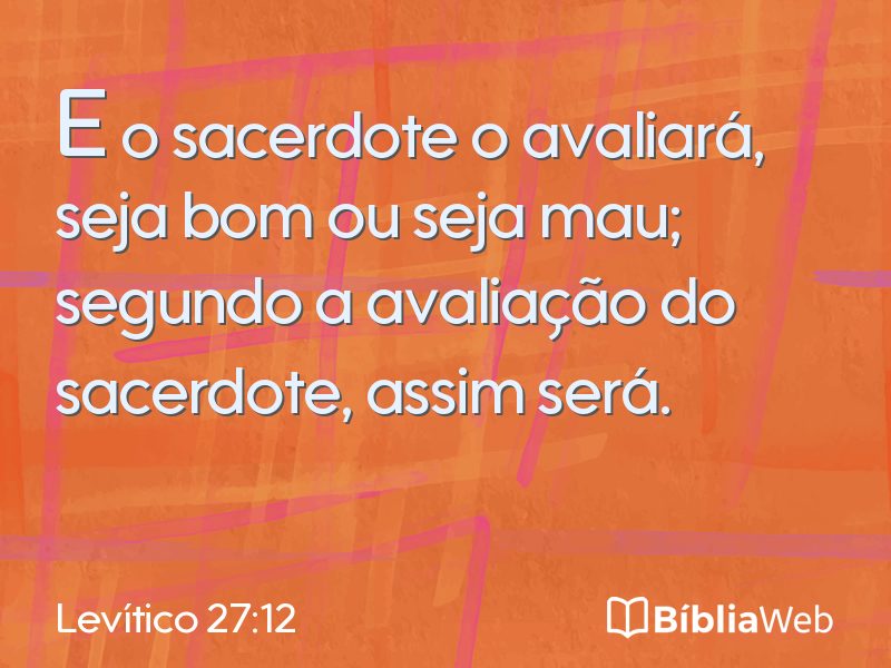 Levítico 27:12 em imagem para compartilhar