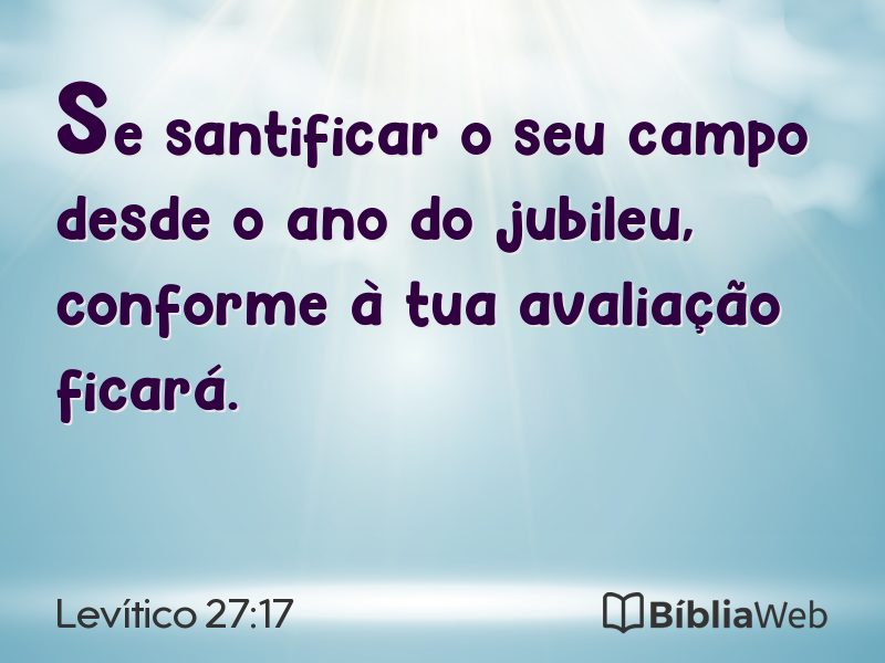 Levítico 27:17 em imagem para compartilhar