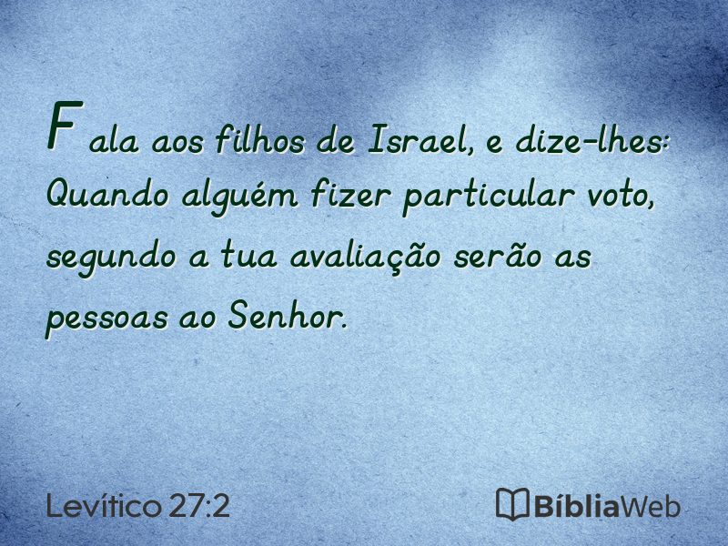 Levítico 27:2 em imagem para compartilhar