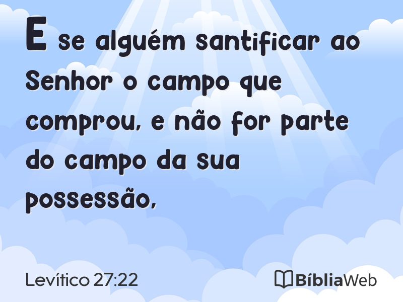 Levítico 27:22 em imagem para compartilhar