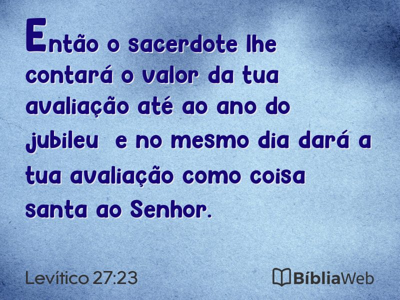 Levítico 27:23 em imagem para compartilhar