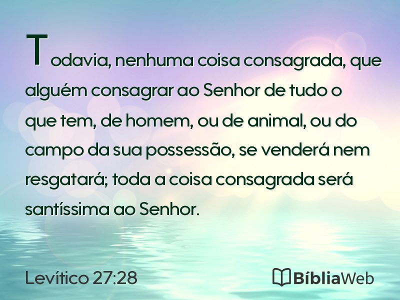 Levítico 27:28 em imagem para compartilhar