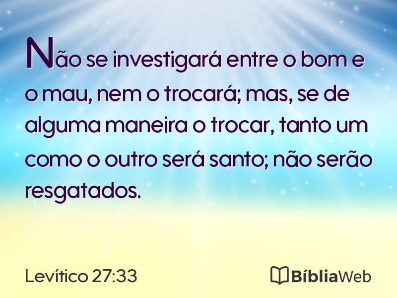 Levítico 27:33 em imagem para compartilhar