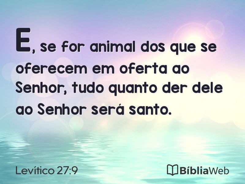 Levítico 27:9 em imagem para compartilhar