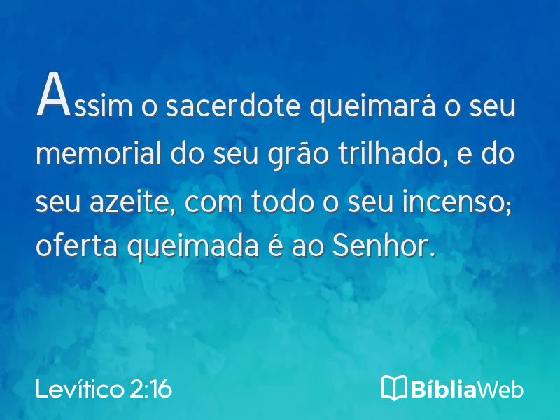 Levítico 2:16 em imagem para compartilhar