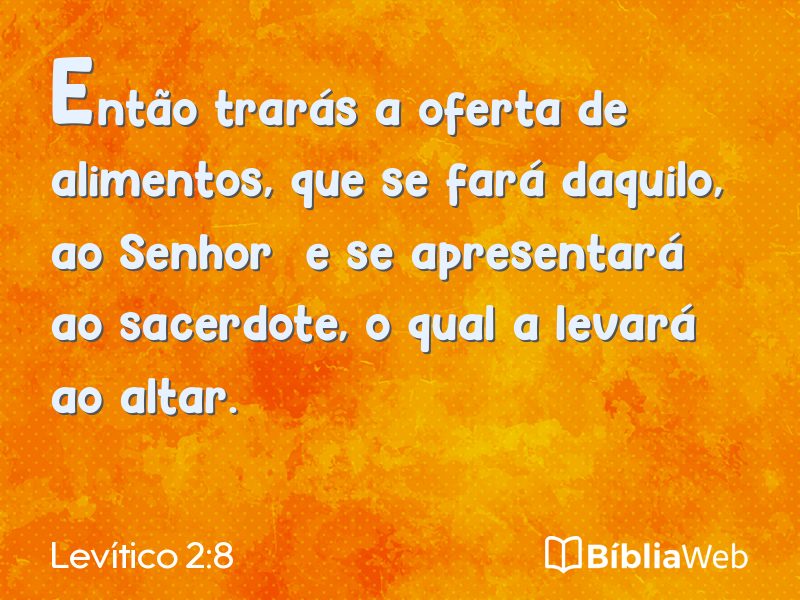 Levítico 2:8 em imagem para compartilhar