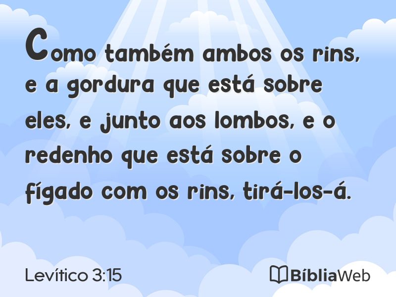 Levítico 3:15 em imagem para compartilhar