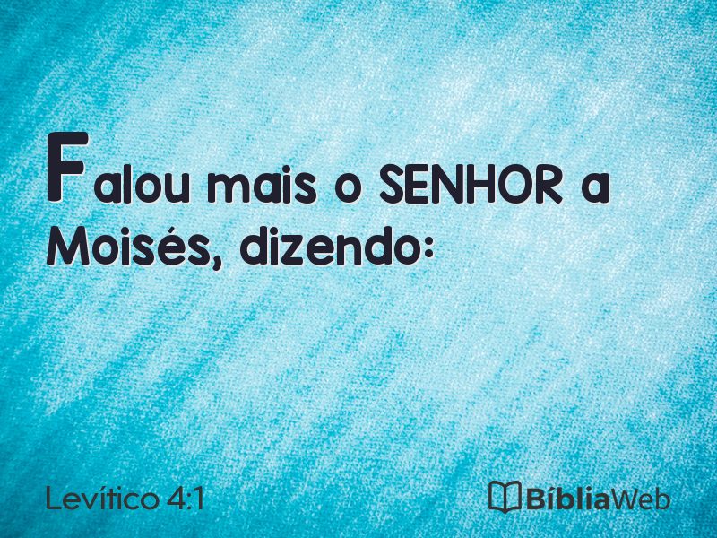 Levítico 4:1 em imagem para compartilhar
