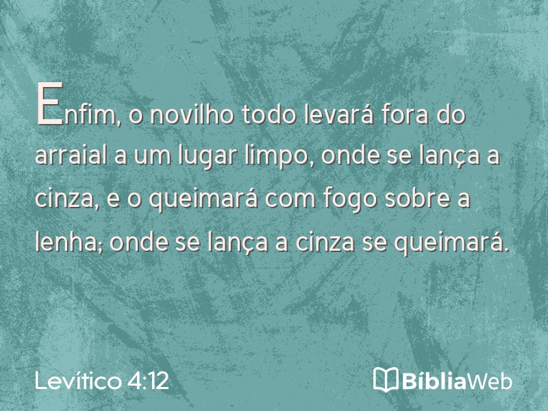 Levítico 4:12 em imagem para compartilhar