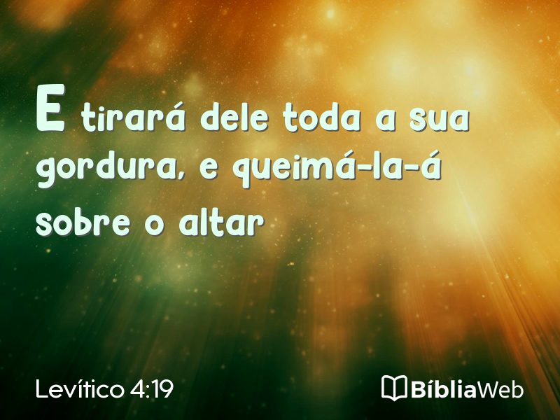 Levítico 4:19 em imagem para compartilhar