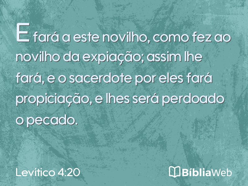Levítico 4:20 em imagem para compartilhar