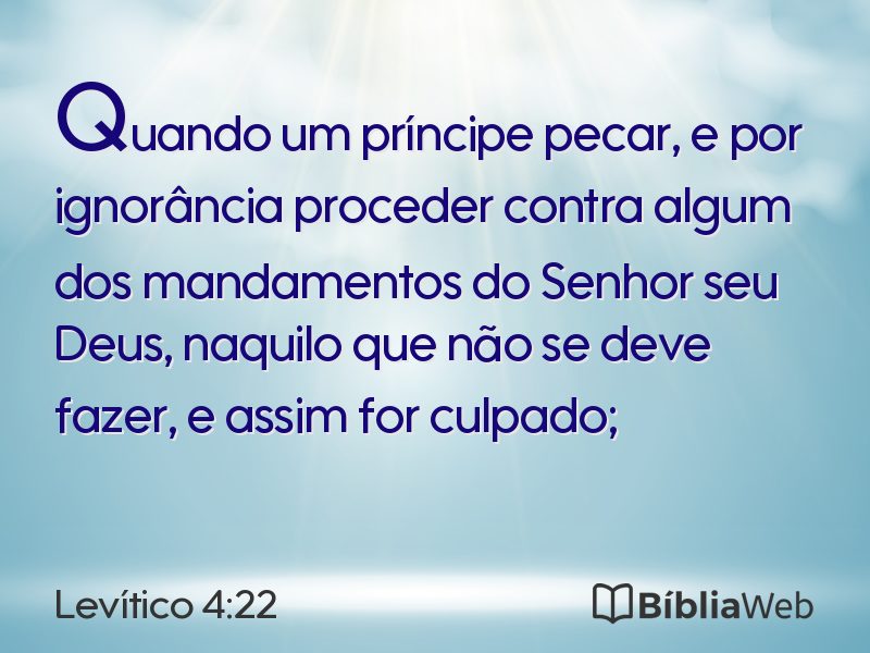 Levítico 4:22 em imagem para compartilhar