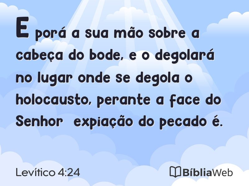 Levítico 4:24 em imagem para compartilhar