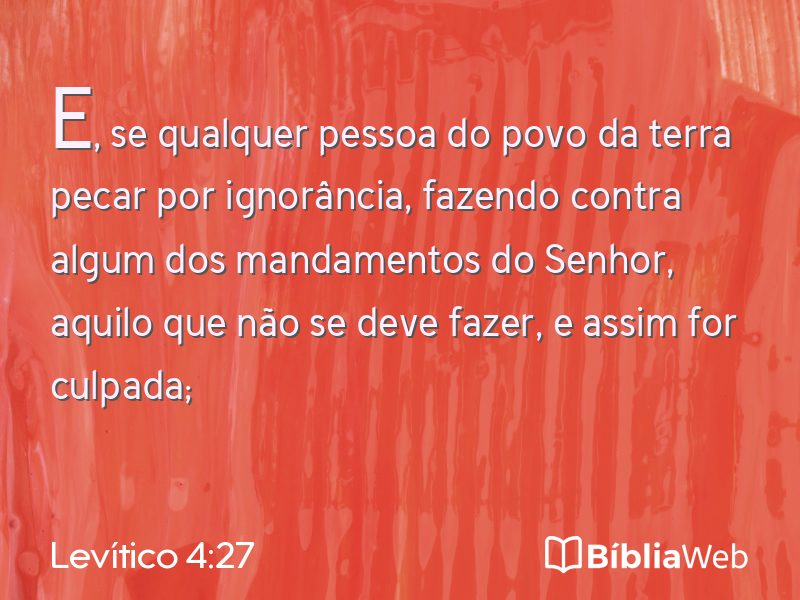 Levítico 4:27 em imagem para compartilhar