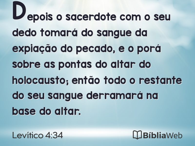 Levítico 4:34 em imagem para compartilhar