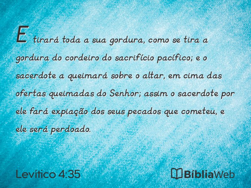 Levítico 4:35 em imagem para compartilhar