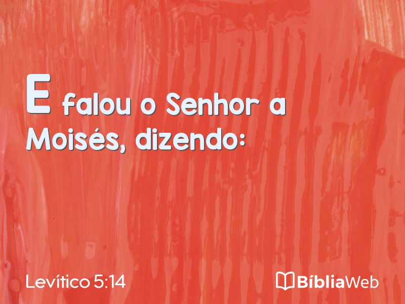 Levítico 5:14 em imagem para compartilhar