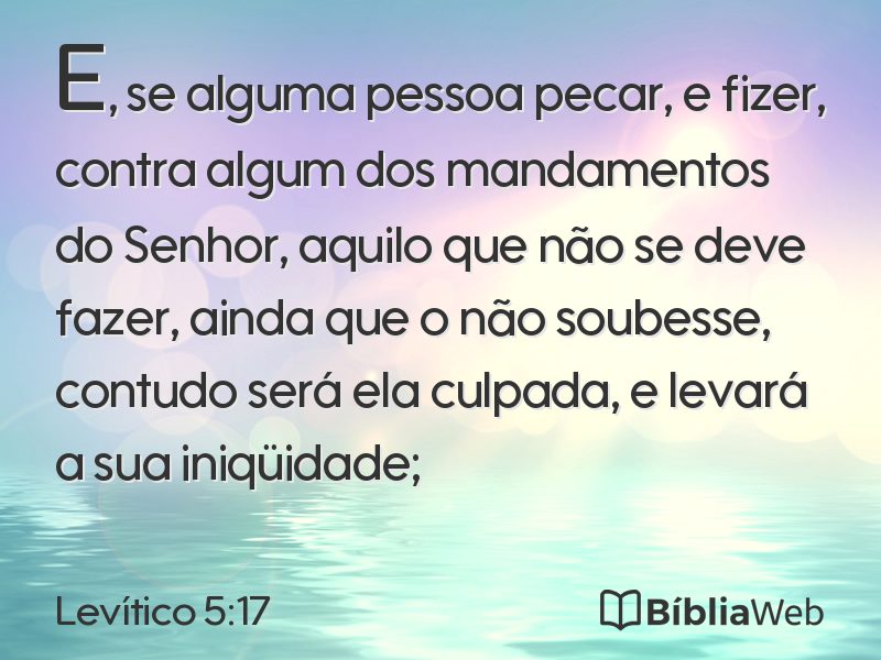 Levítico 5:17 em imagem para compartilhar