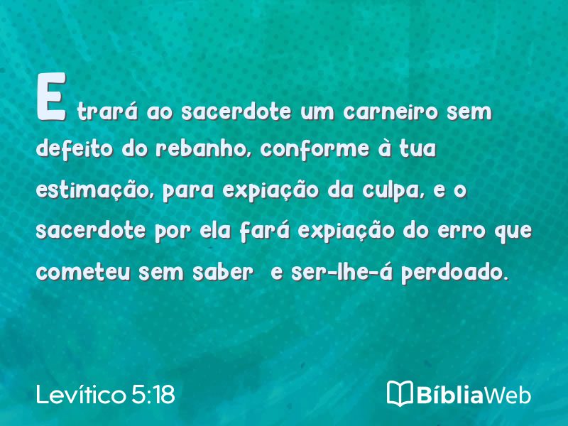 Levítico 5:18 em imagem para compartilhar