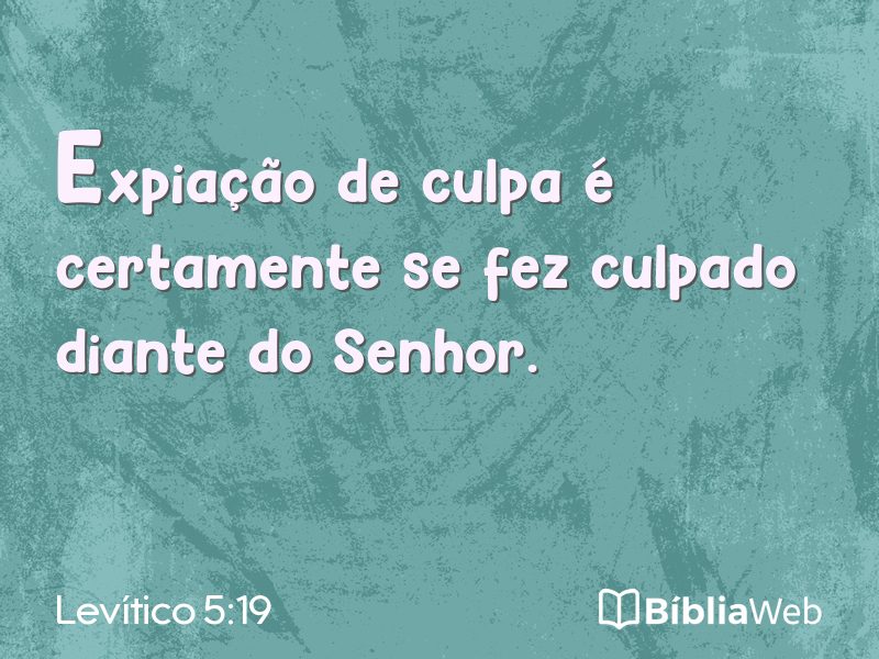Levítico 5:19 em imagem para compartilhar