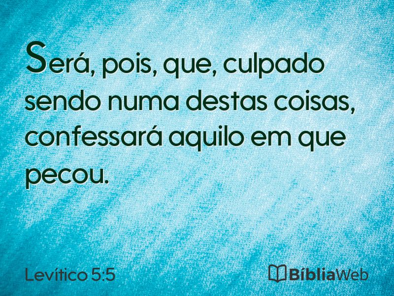 Levítico 5:5 em imagem para compartilhar