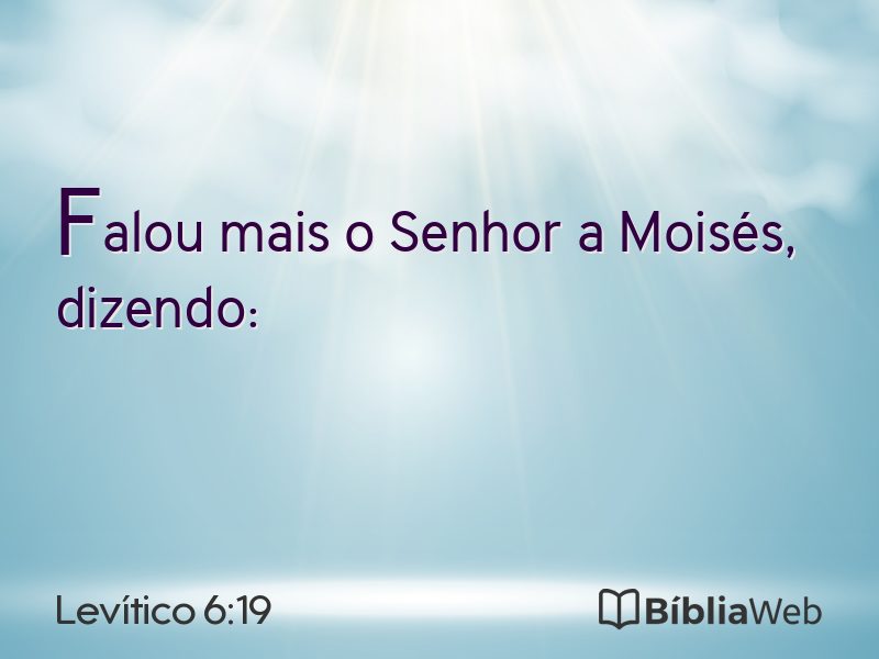 Levítico 6:19 em imagem para compartilhar