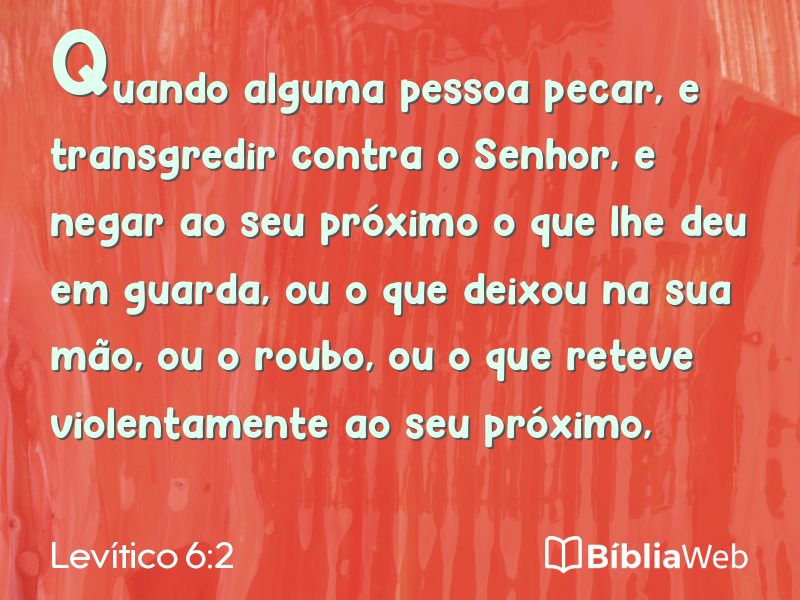 Levítico 6:2 em imagem para compartilhar