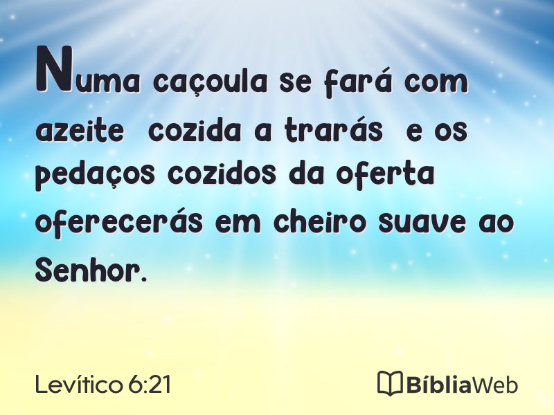 Levítico 6:21 em imagem para compartilhar