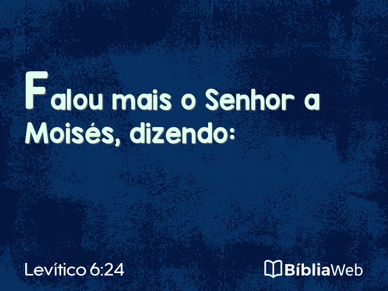 Levítico 6:24 em imagem para compartilhar