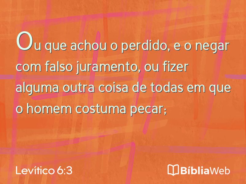 Levítico 6:3 em imagem para compartilhar