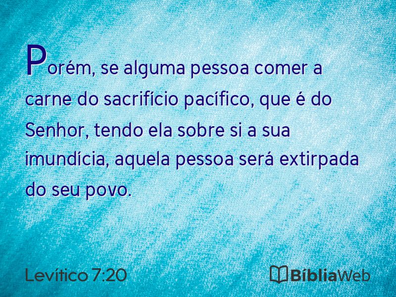 Levítico 7:20 em imagem para compartilhar