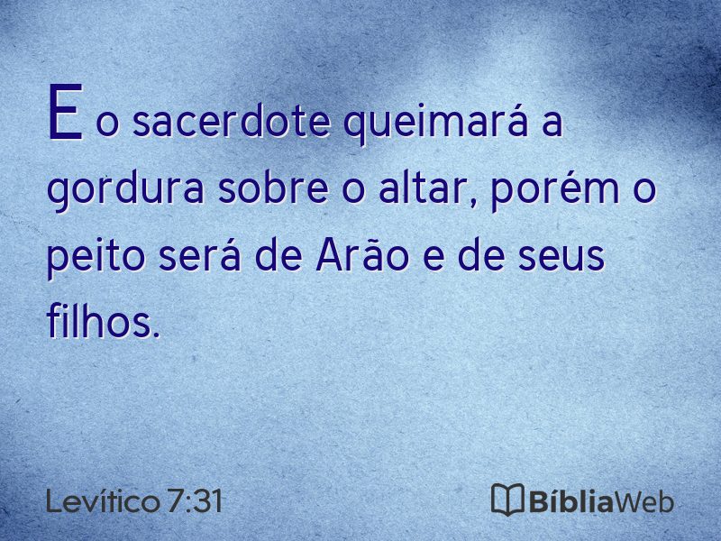 Levítico 7:31 em imagem para compartilhar