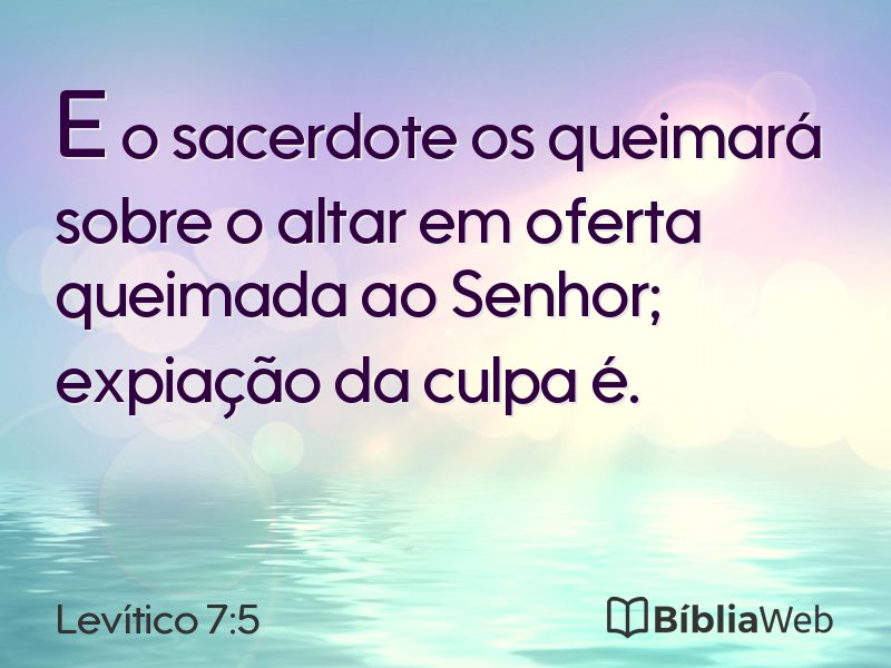 Levítico 7:5 em imagem para compartilhar